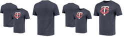 Fanatics Men's Navy Minnesota Twins Weathered Official Logo Tri-Blend T-shirt